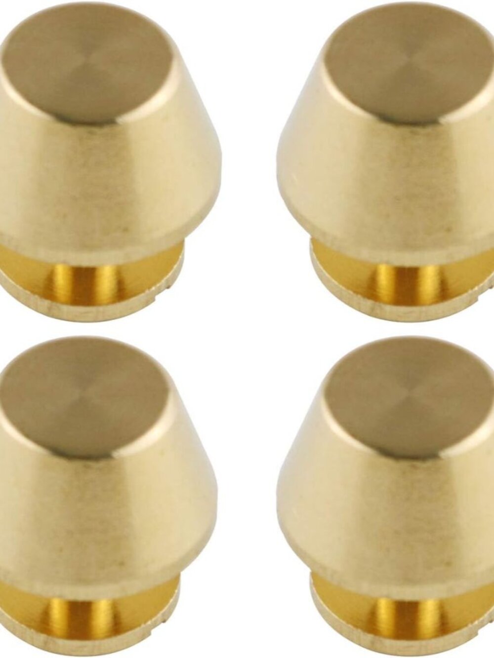 4Sets Gold Color 1/2" Purse Handbag Feet Nailhead Flat Head Stud Solid Brass Scr